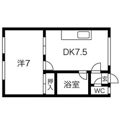 ソエル中島公園の物件間取画像